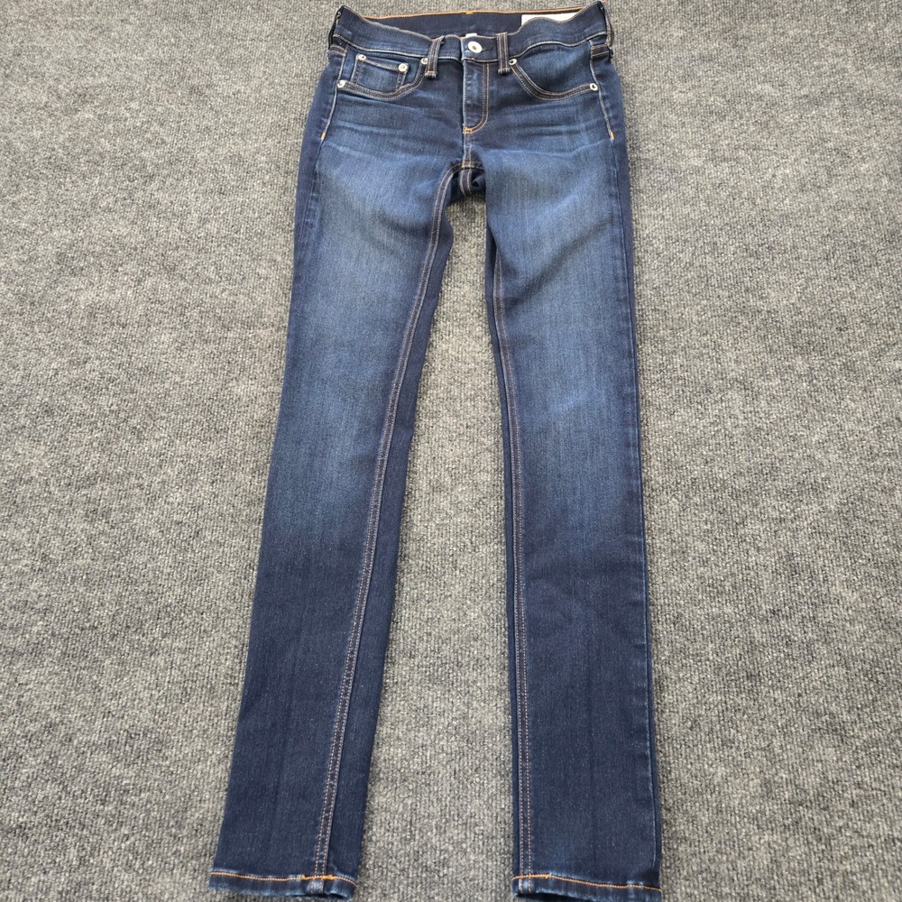 Rag & Bone NY Skinny Jeans Bedford Dark Wash Denim Size 26 Made in USA CleanGirl - Picture 3 of 12